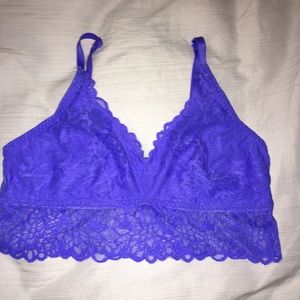 Royal blue lace VS bralette